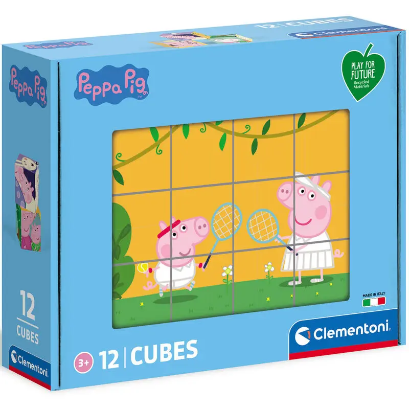 Peppa Pig cube puzzle 12db-os termékfotó