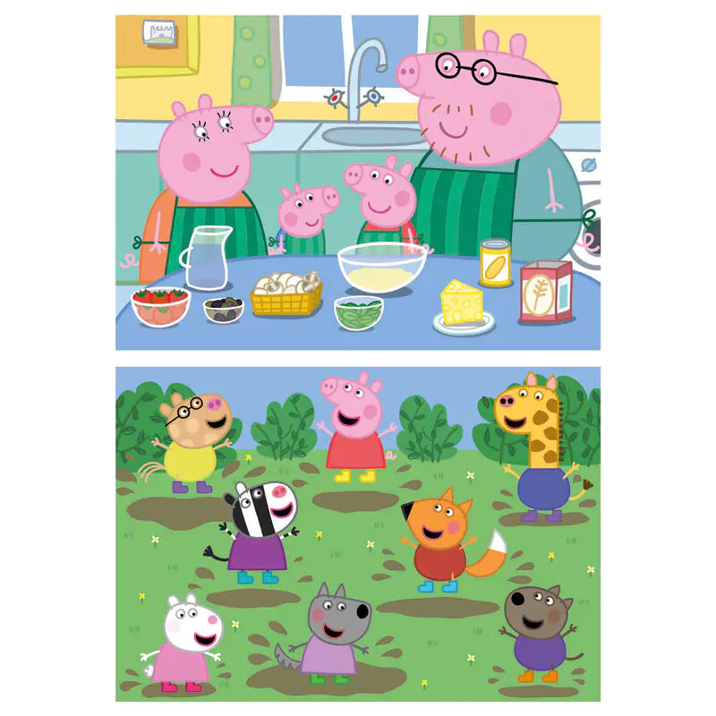 Peppa Pig fa puzzle 2x25db-os termékfotó