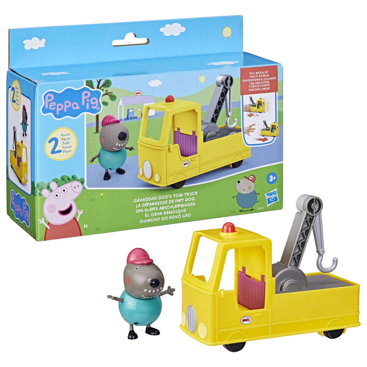Peppa Pig Granddad Dogs Tow Truck játékszett termékfotó