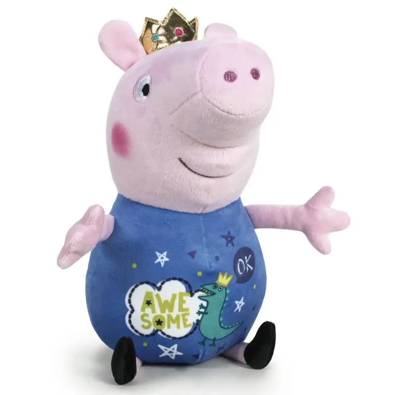 Peppa Pig Its Magic George Crown plüss 45cm termékfotó
