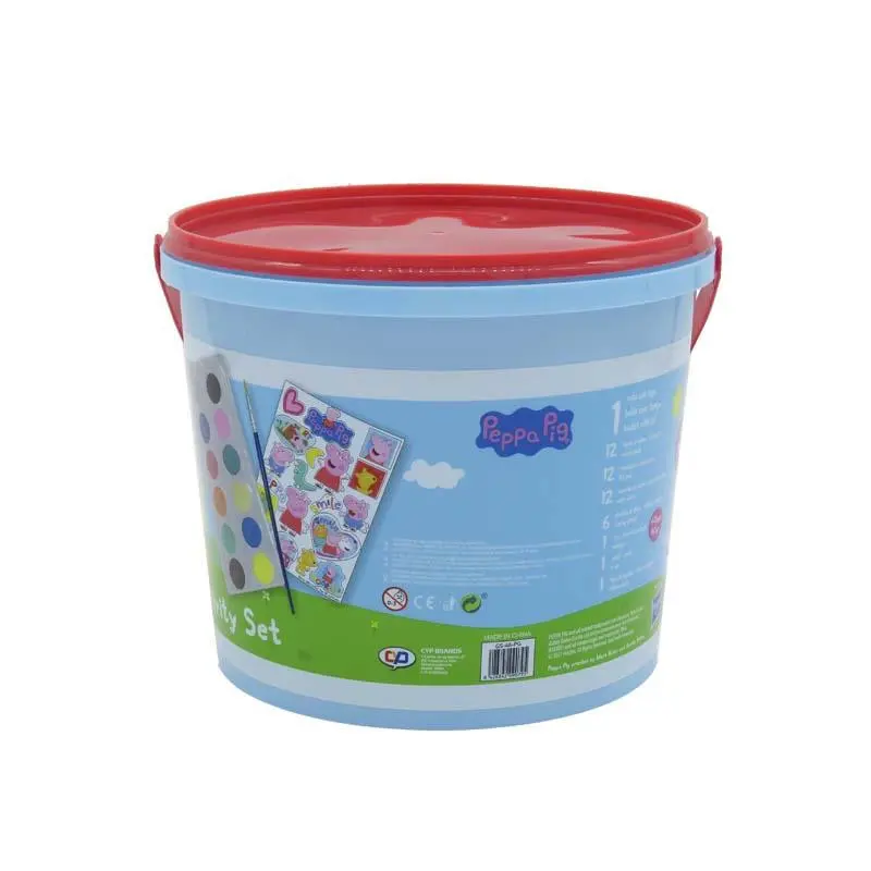 Peppa Pig játékkészlet vödörben 46db-os termékfotó