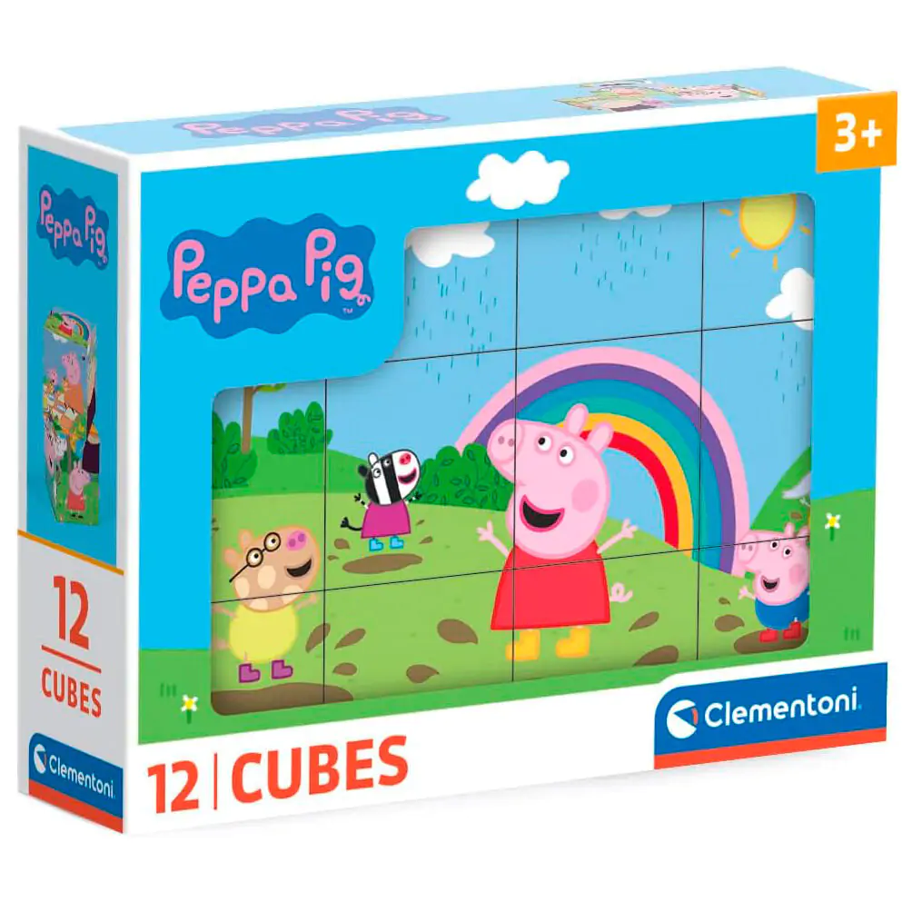 Peppa Pig kocka puzzle 12db-os termékfotó