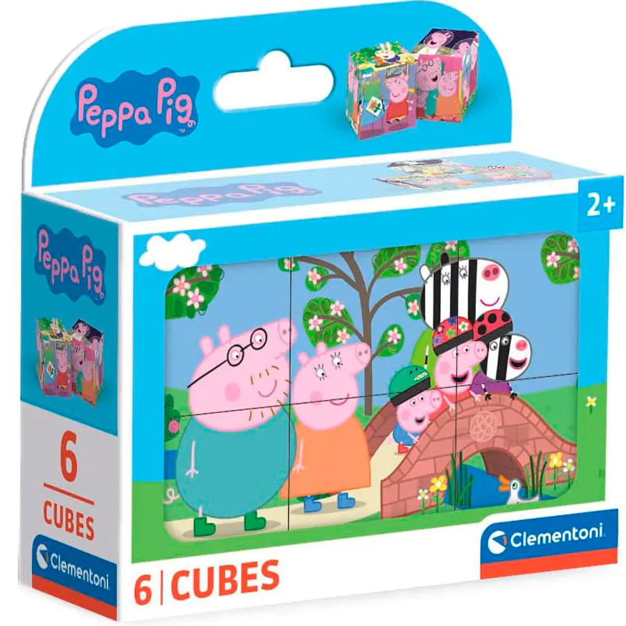 Peppa Pig kocka puzzle 6db-os termékfotó