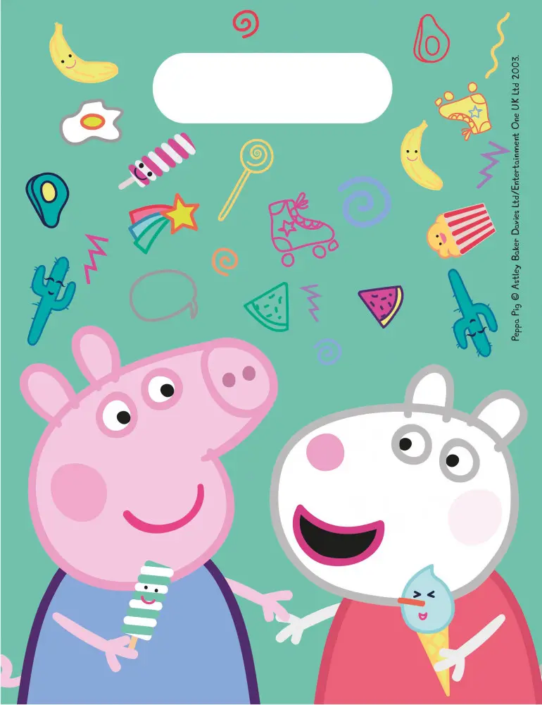 Peppa Pig Messy Play, Peppa malac Ajándéktasak 6 db-os termékfotó