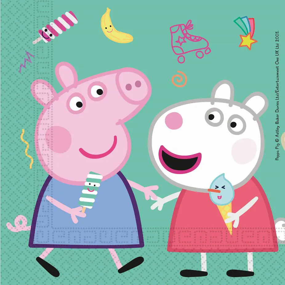 Peppa Pig Messy Play, Peppa malac szalvéta 20 db-os termékfotó