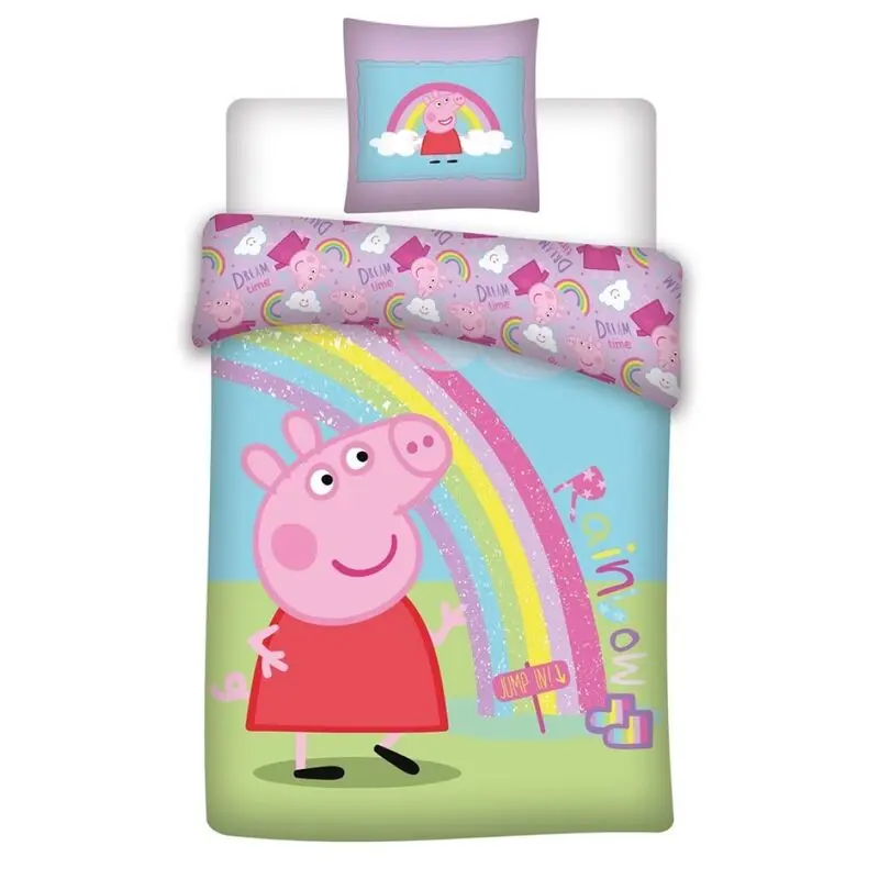 Peppa Pig mikroszálas ágyneműhuzat egyszemélyes ágyra termékfotó