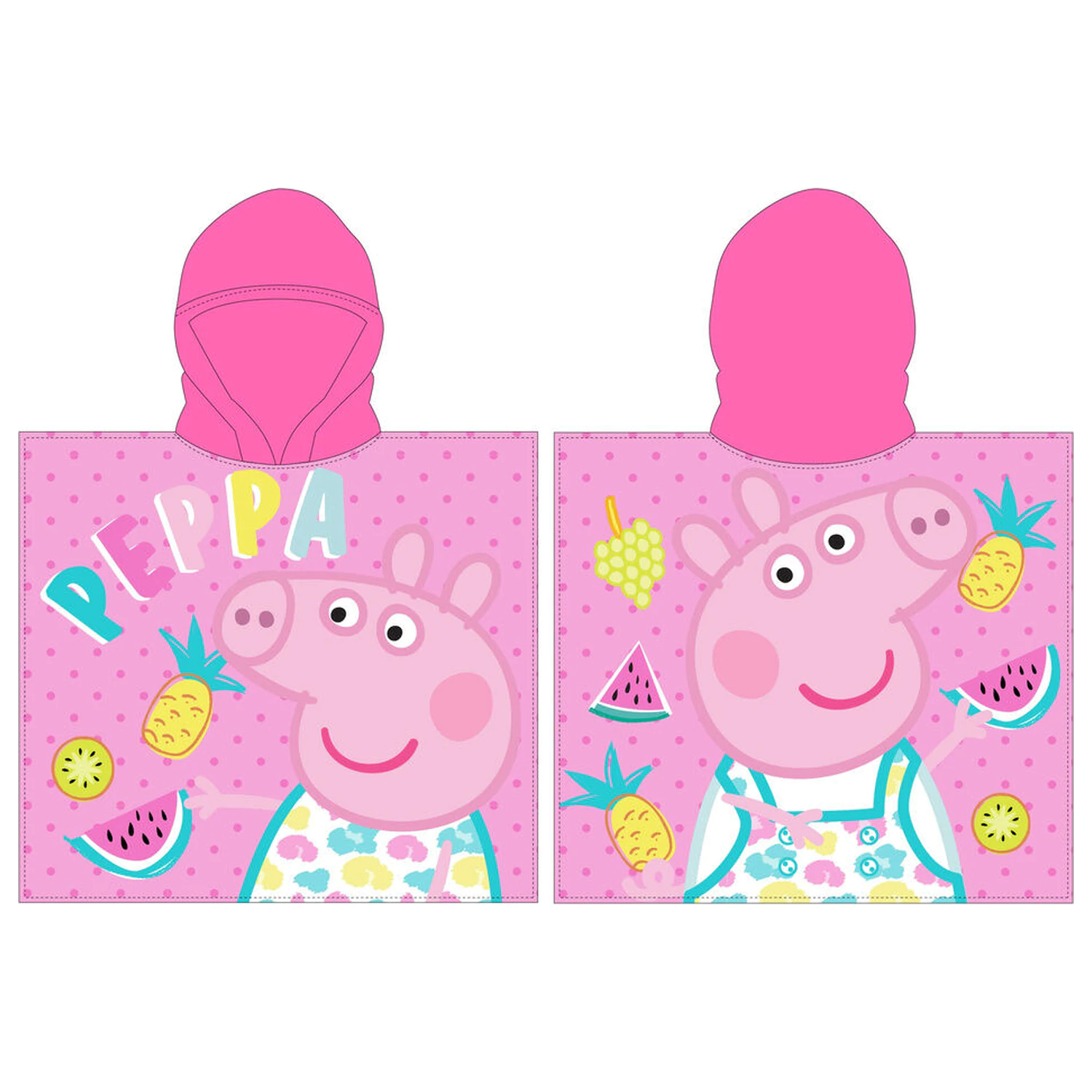 Peppa Pig mikroszálas poncsó törölköző termékfotó