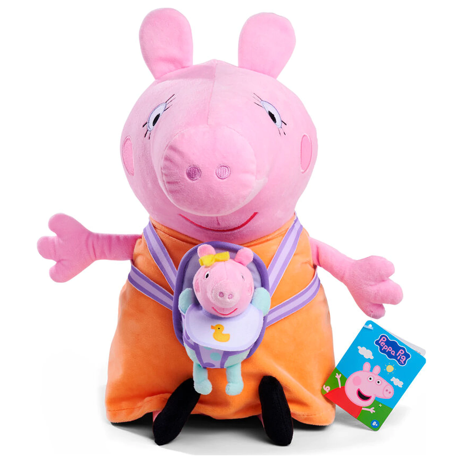Peppa Pig Mummy Pig with Evie plüss 33cm termékfotó
