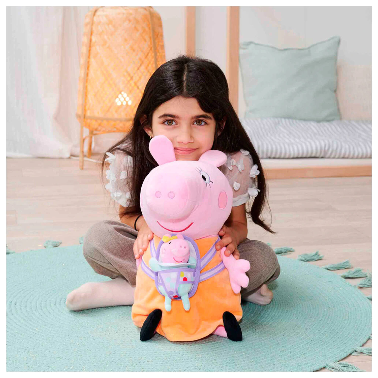 Peppa Pig Mummy Pig with Evie plüss 33cm termékfotó