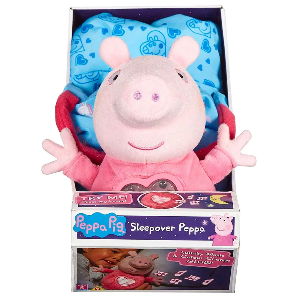 Peppa Pig Pijama Party plüss hanggal 18cm termékfotó