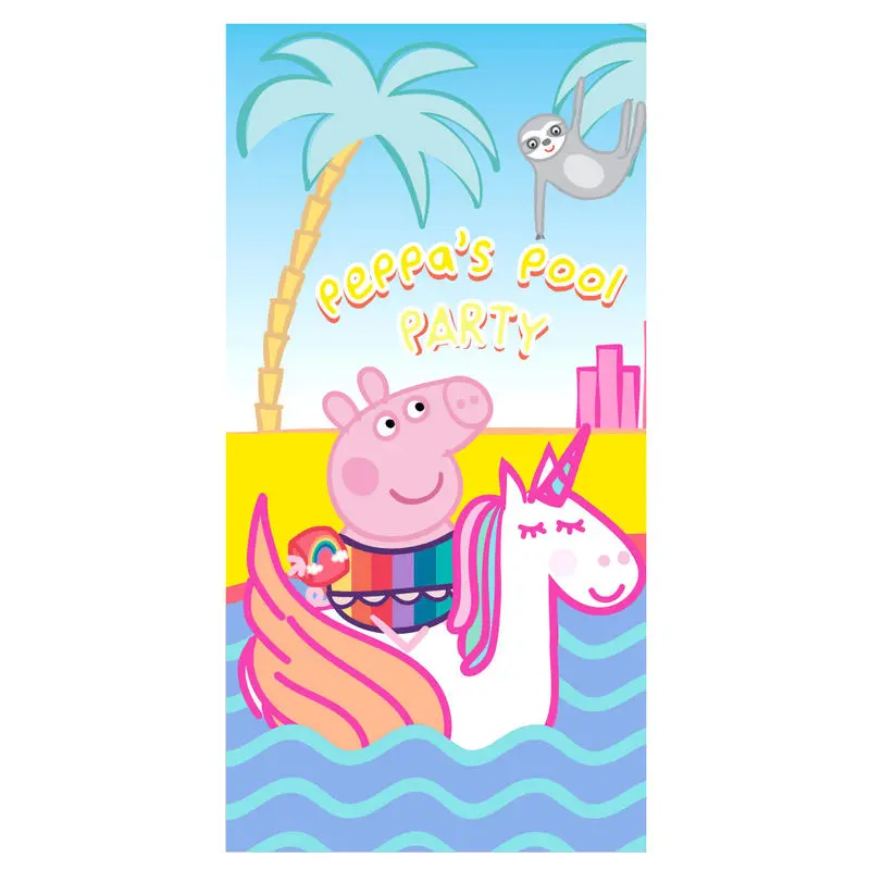 Peppa Pig Pool Party mikroszálas strand törölköző termékfotó