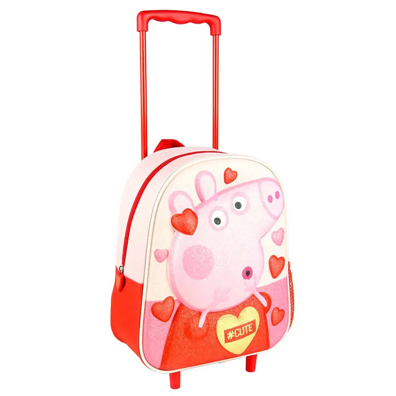 Peppa Pig prémium Glitter 3D gurulós táska 31cm termékfotó