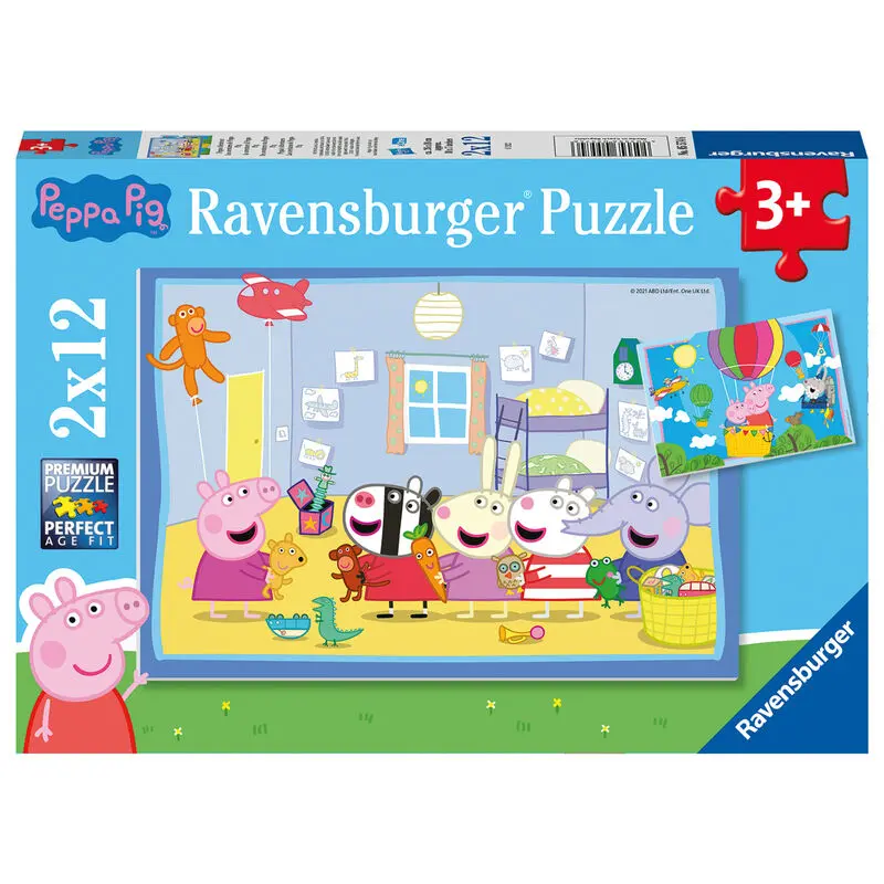 Peppa Pig puzzle 2x12db-os termékfotó