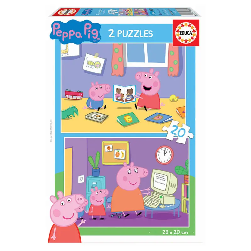 Peppa Pig puzzle 2x20db-os termékfotó