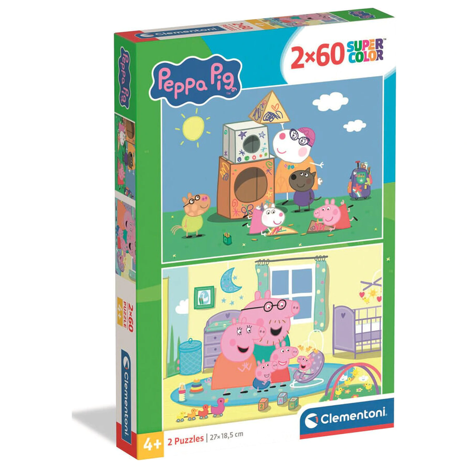 Peppa Pig puzzle 2X60db-os termékfotó