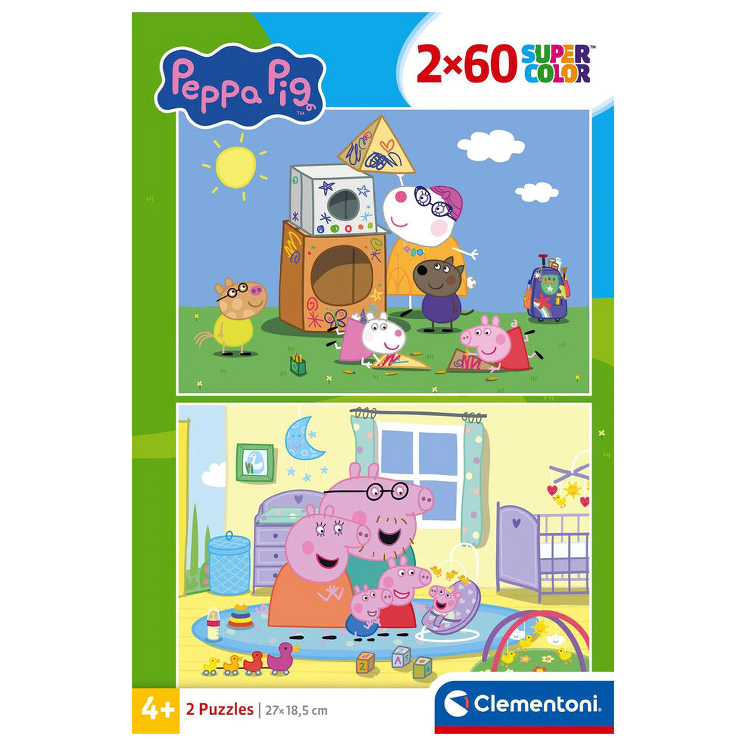 Peppa Pig puzzle 2X60db-os termékfotó