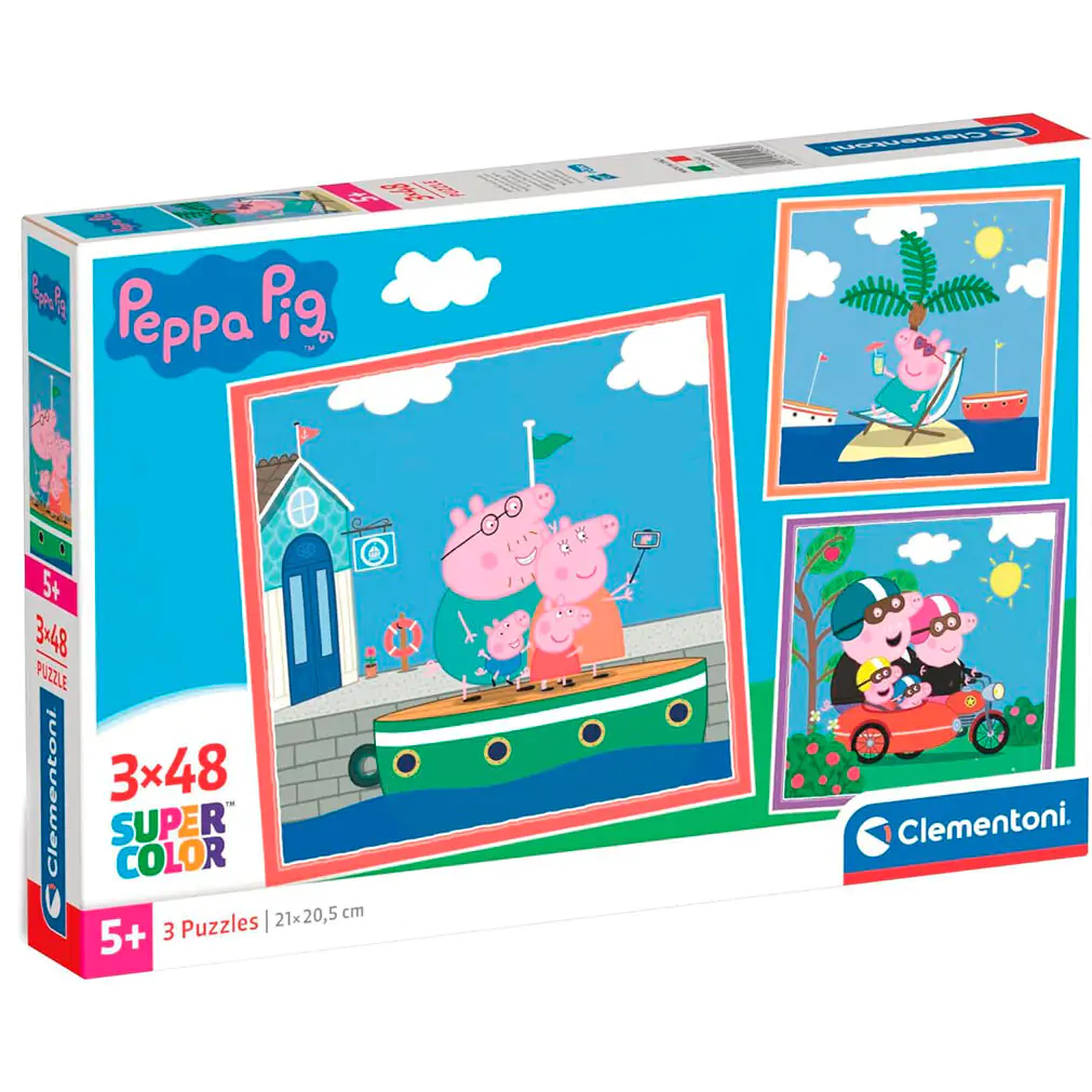 Peppa Pig puzzle 3x48db-os termékfotó