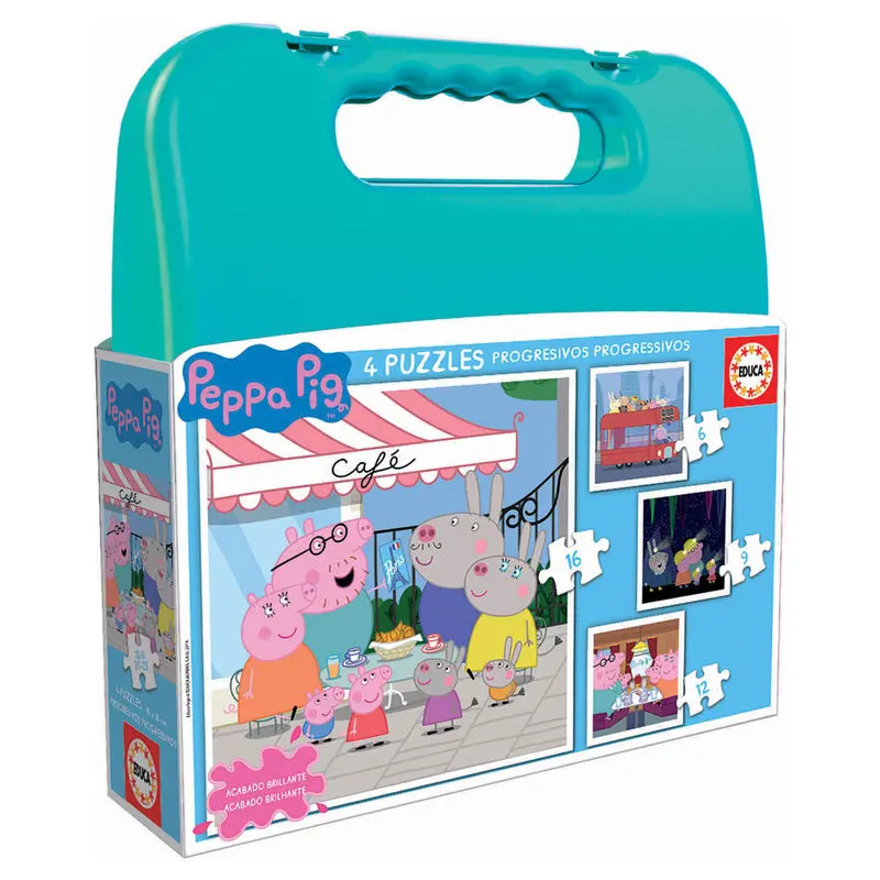 Peppa Pig puzzle csomag tartó táskában termékfotó