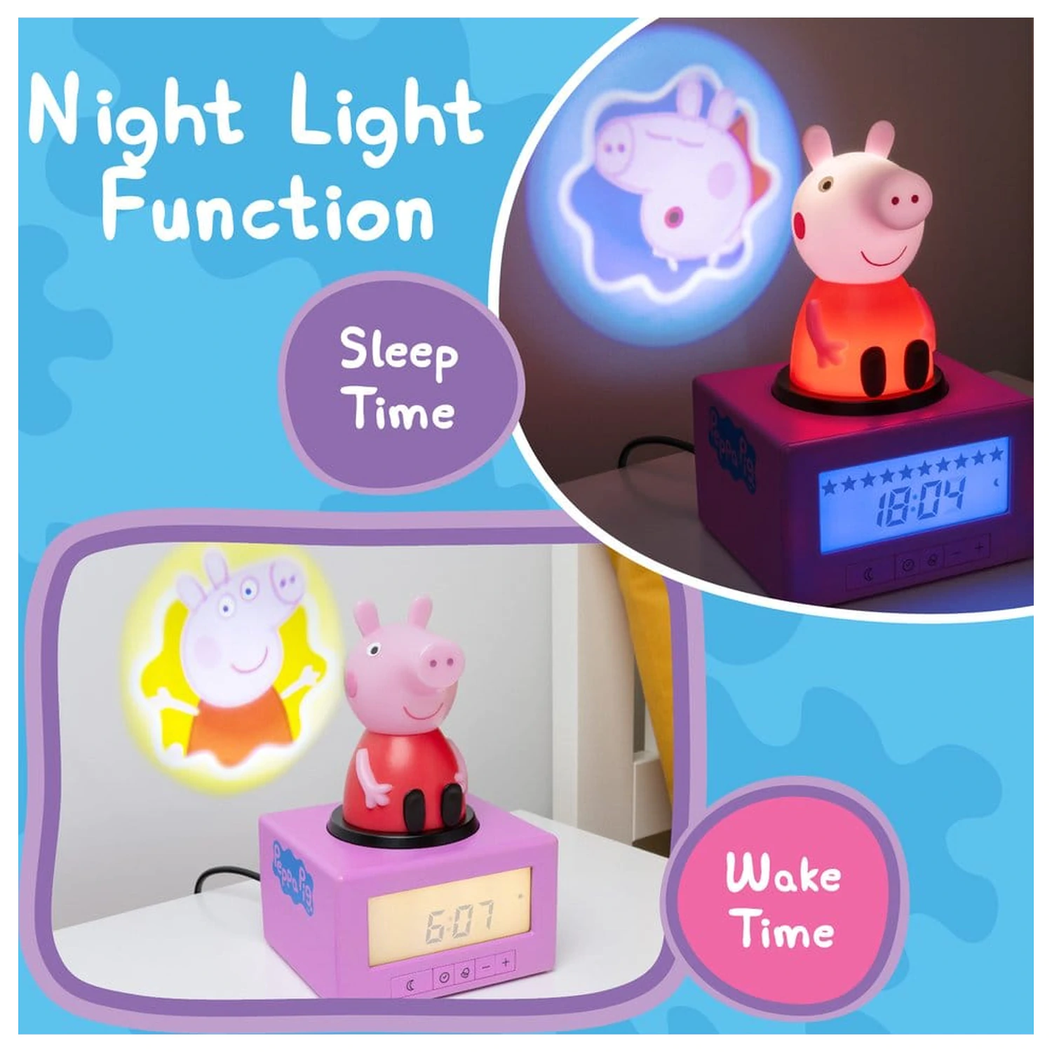 Peppa Pig Sleep Training ébresztőóra  termékfotó