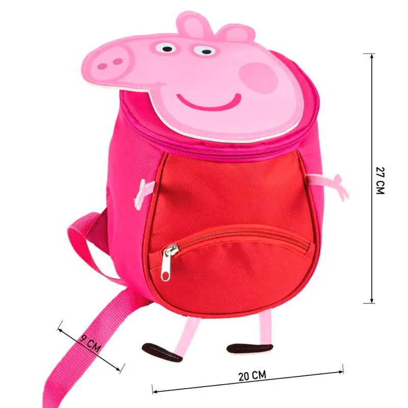 Peppa Pig táska hátizsák hámmal 27cm termékfotó