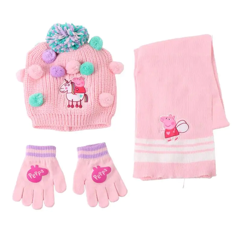 Peppa Pig téli sapka, kesztyű és csősál csomag  termékfotó