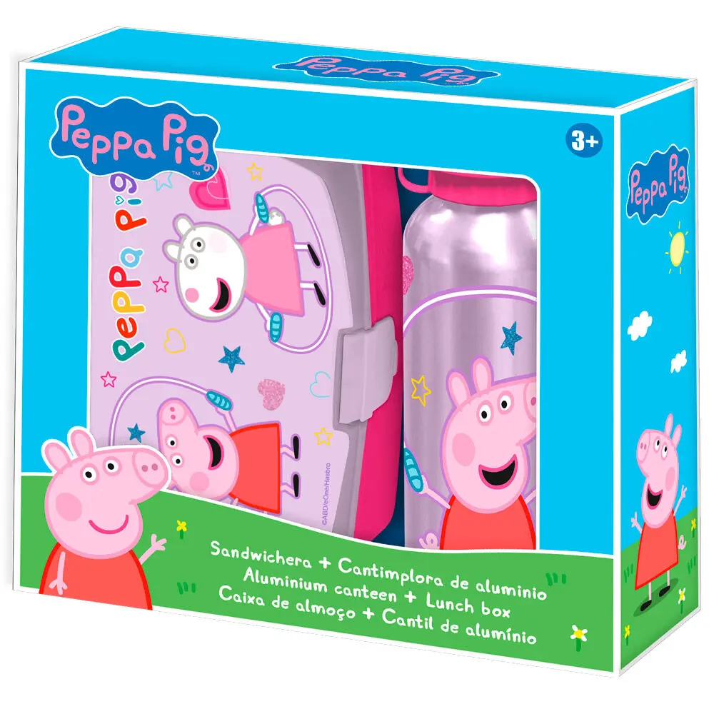 Peppa Pig uzsonna doboz és alumínium kulacs szett 500ml termékfotó