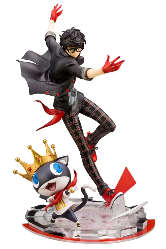 Persona 5 Dancing Star Night ARTFXJ 1/8 Hero & Morgana szobor figura 25 cm termékfotó