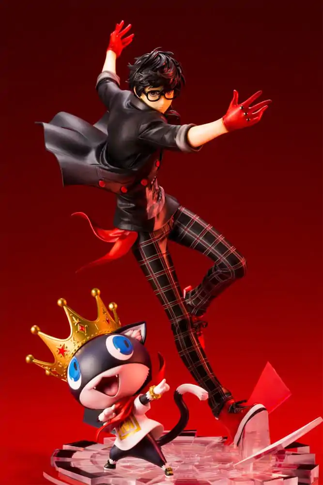 Persona 5 Dancing Star Night ARTFXJ 1/8 Hero & Morgana szobor figura 25 cm termékfotó