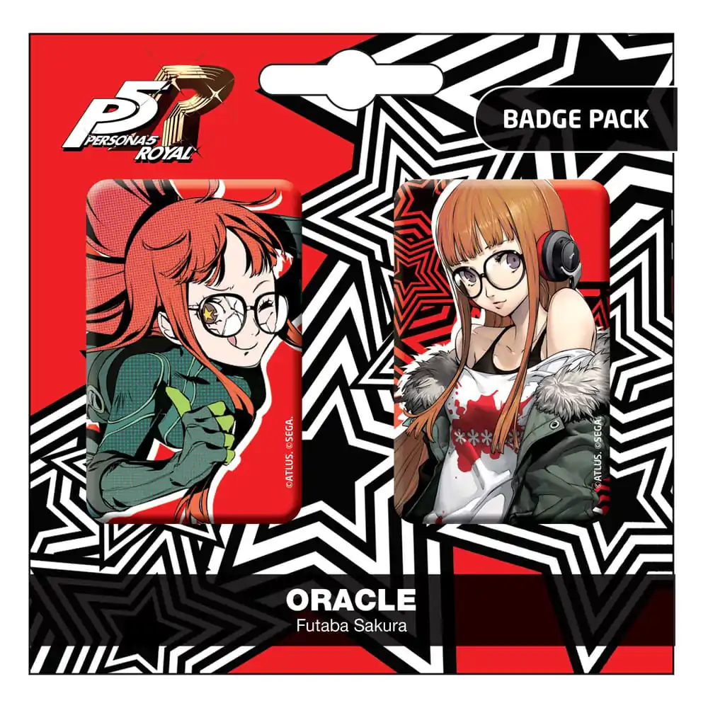 Persona 5 Royal Pin Badges 2-Pack Oracle / Futaba Sakura termékfotó