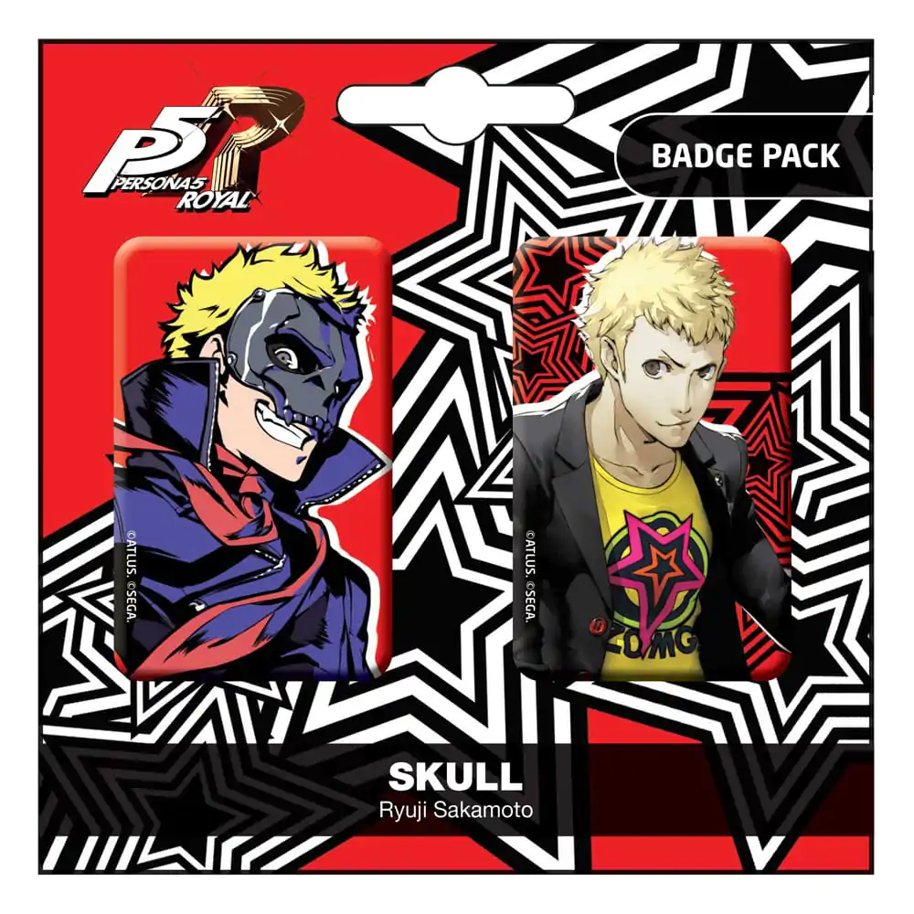 Persona 5 Royal Pin Badges 2-Pack Skull / Ryui Sakamoto termékfotó