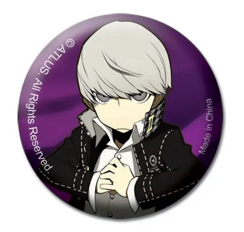 Persona Q Protagonist P4 fém kitűző termékfotó