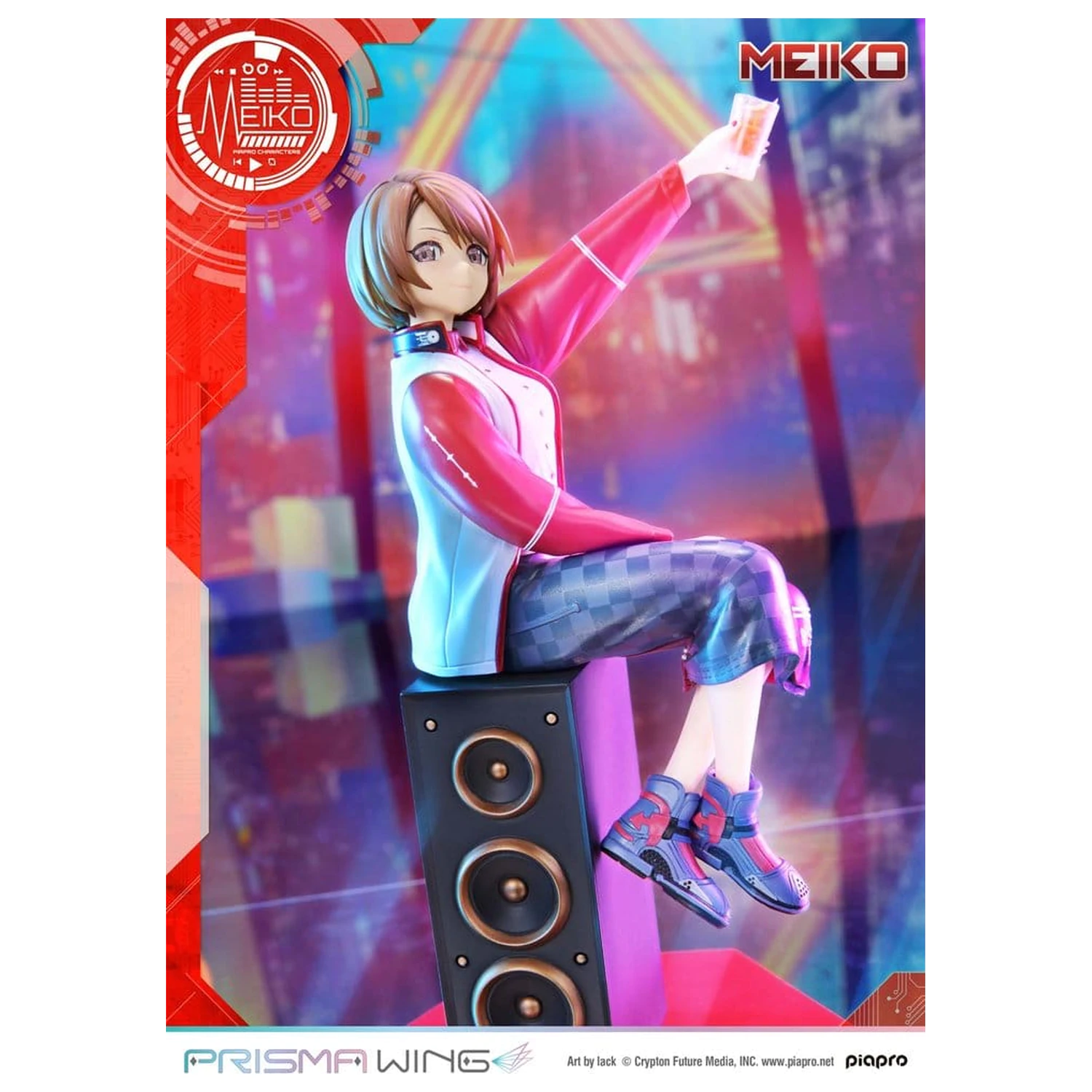 Piapro Characters Prisma Wing 1/7 Meiko Illustration by lack szobor figura 21 cm termékfotó