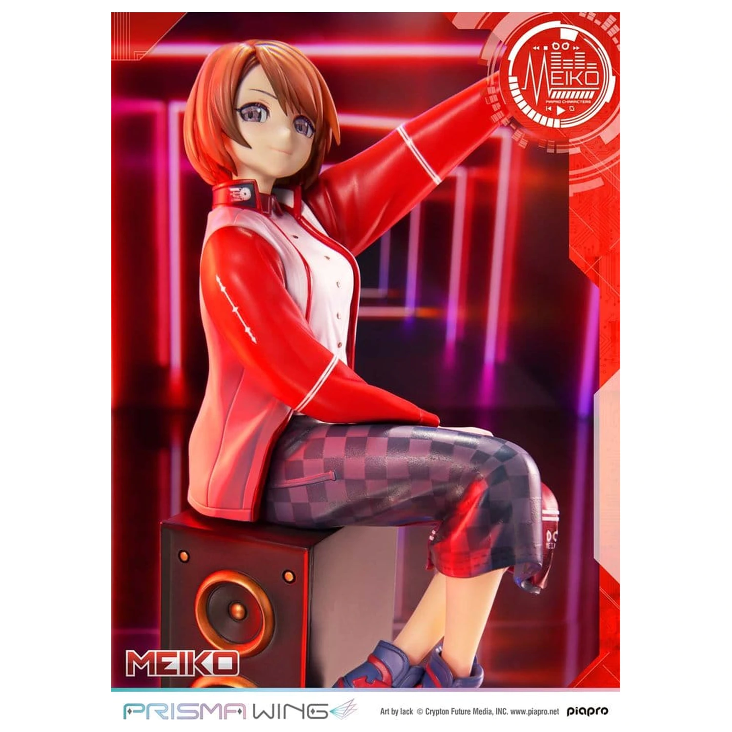 Piapro Characters Prisma Wing 1/7 Meiko Illustration by lack szobor figura 21 cm termékfotó