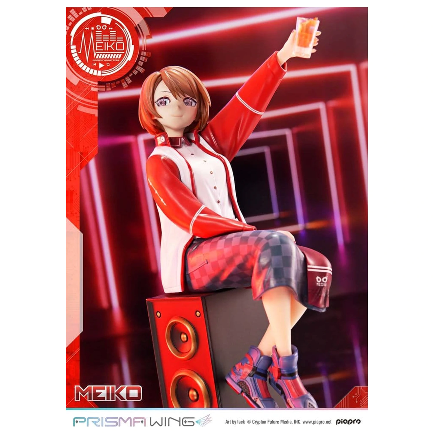Piapro Characters Prisma Wing 1/7 Meiko Illustration by lack szobor figura 21 cm termékfotó