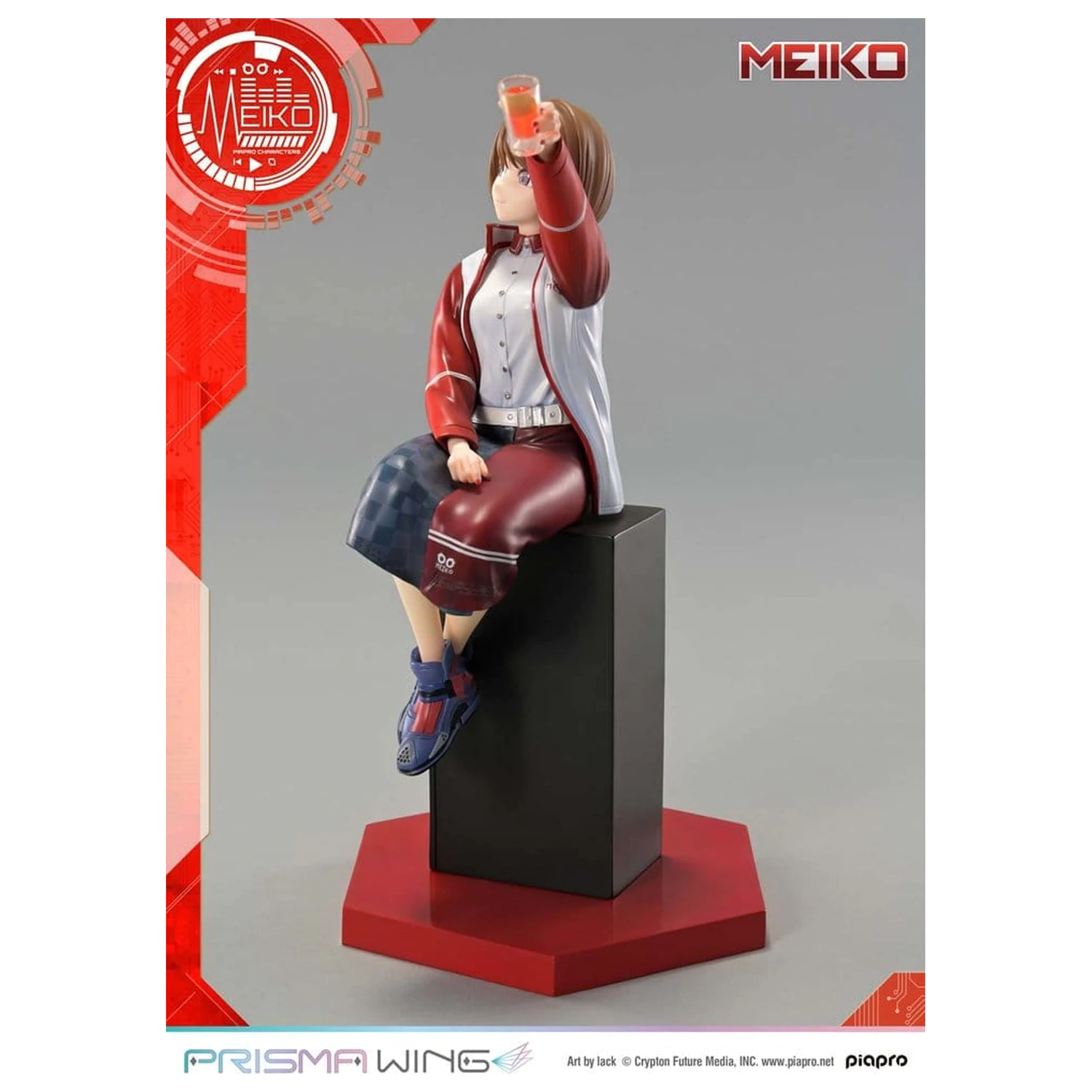 Piapro Characters Prisma Wing 1/7 Meiko Illustration by lack szobor figura 21 cm termékfotó
