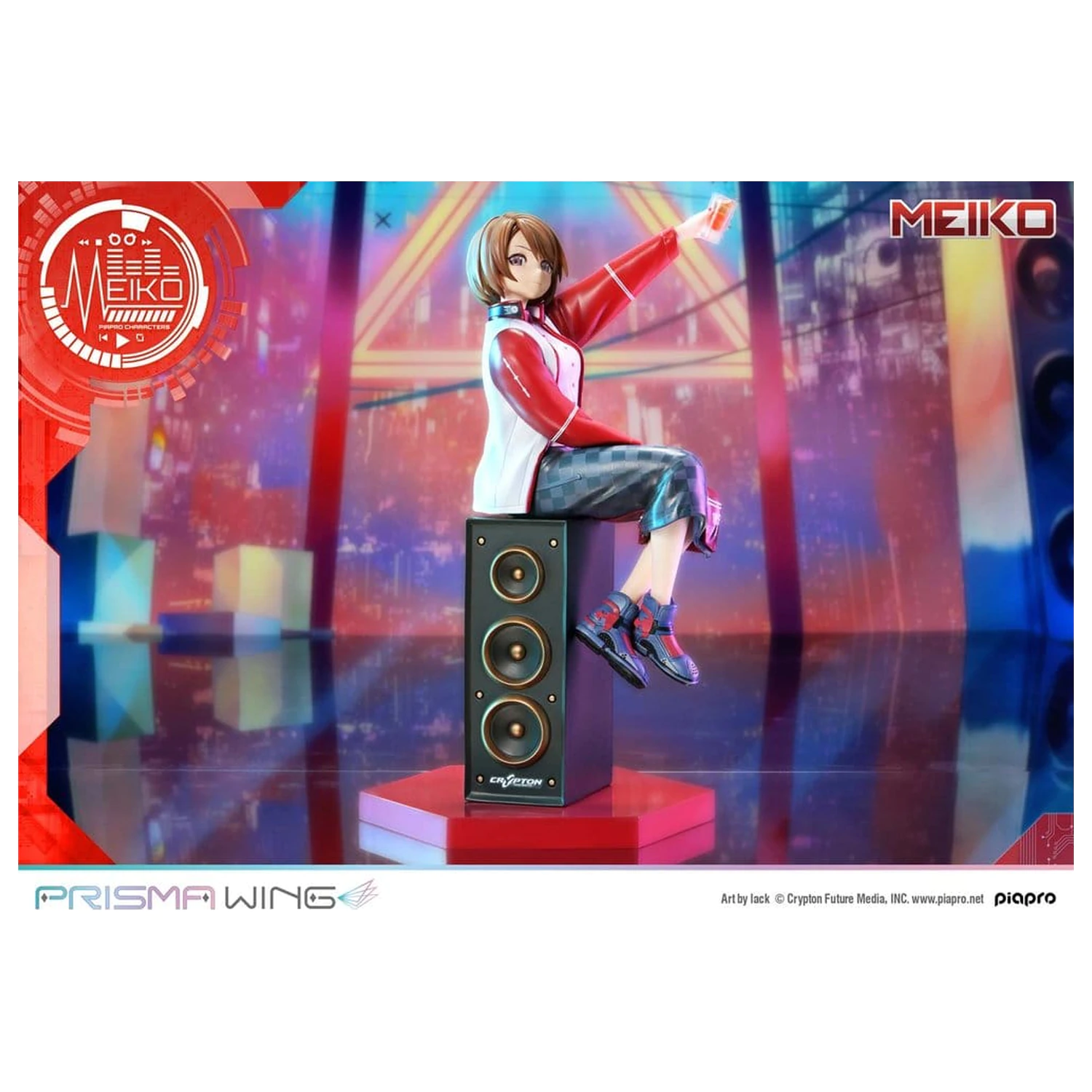 Piapro Characters Prisma Wing 1/7 Meiko Illustration by lack szobor figura 21 cm termékfotó