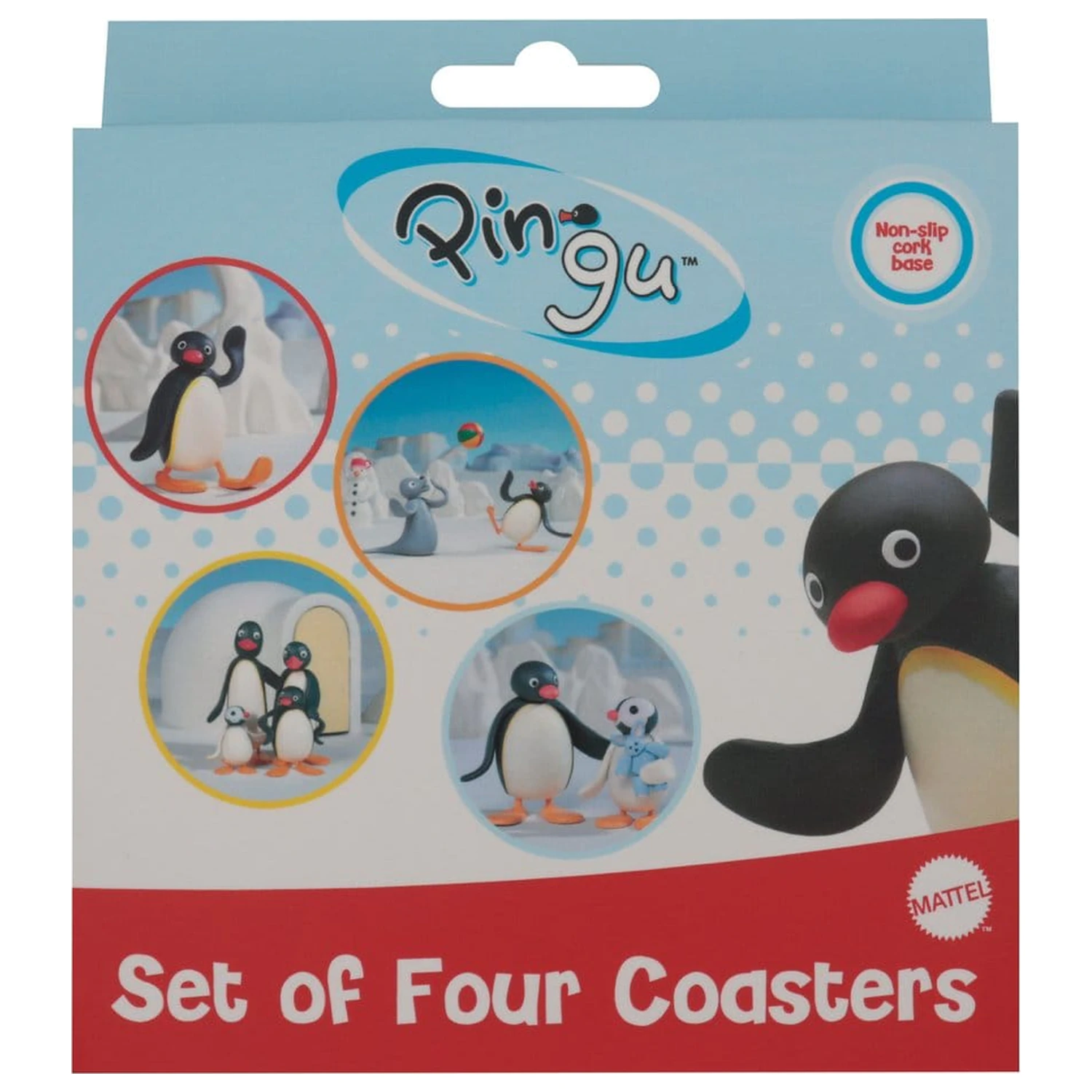 Pingu 4 db-os poháralátét csomag termékfotó