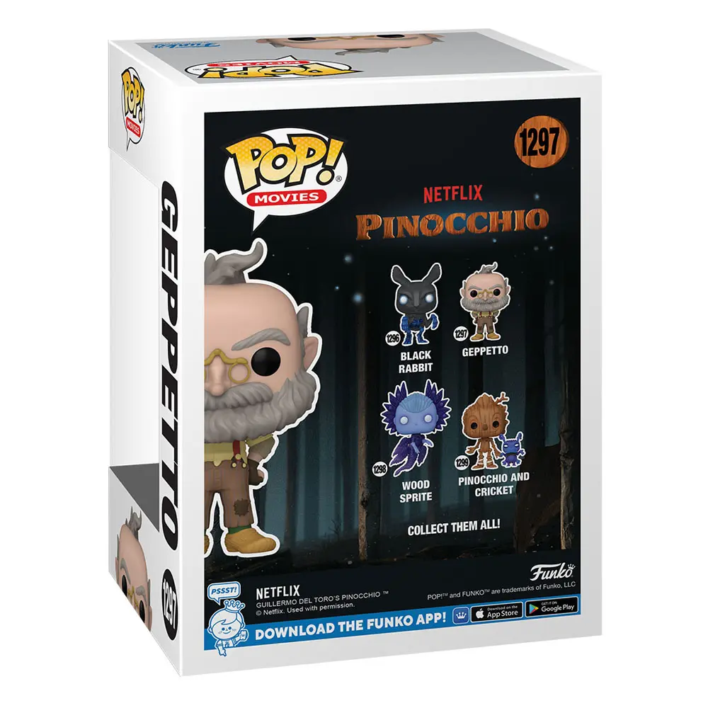 Pinocchio Funko POP! Movies Vinyl figura Geppeto 9 cm termékfotó