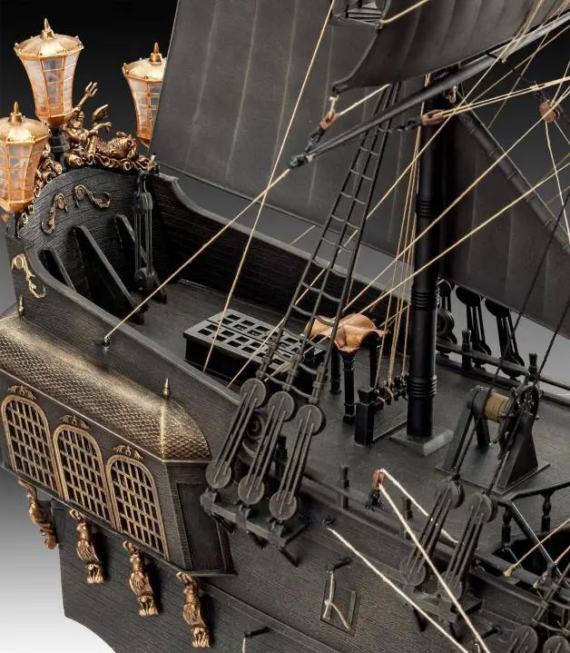 Pirates of the Caribbean Dead Men Tell No Tales 1/72 Black Pearl modell készlet Limitált kiadás 50 cm termékfotó