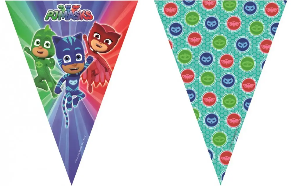 PJ Masks, Pizsihősök zászlófüzér 2,3 m termékfotó