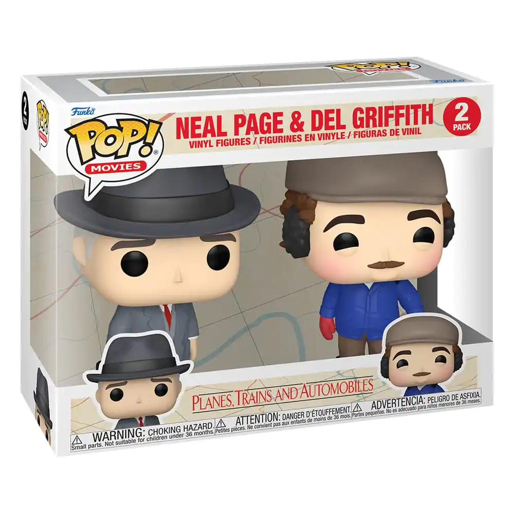 Planes, Trains and Automobiles Funko POP! Movies 2 db-os Vinyl figura csomag Neal Page & Del Griffith 9 cm termékfotó