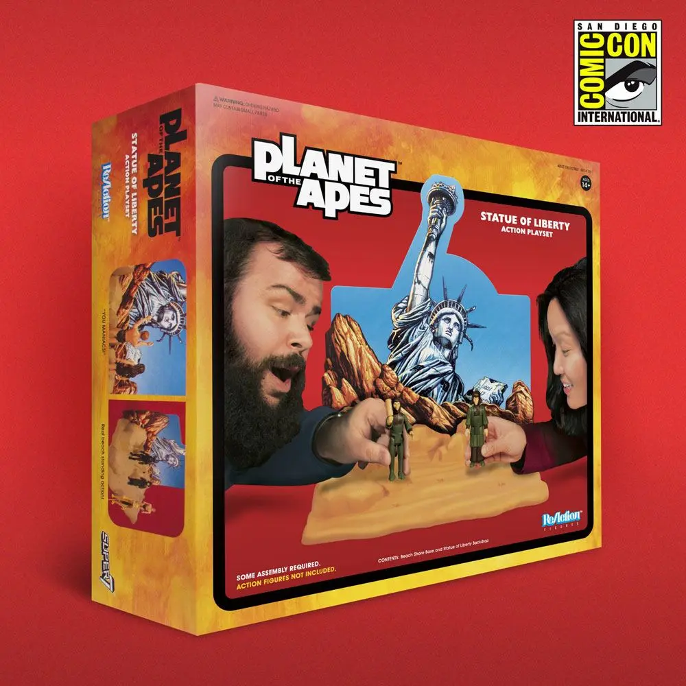 Planet of the Apes ReAction Playset Statue mof Liberty SDCC 2018 termékfotó