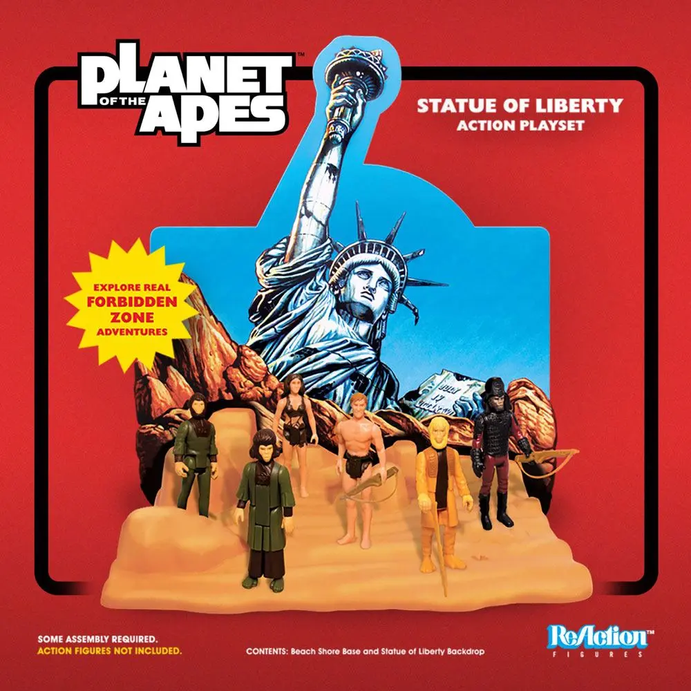 Planet of the Apes ReAction Playset Statue mof Liberty SDCC 2018 termékfotó