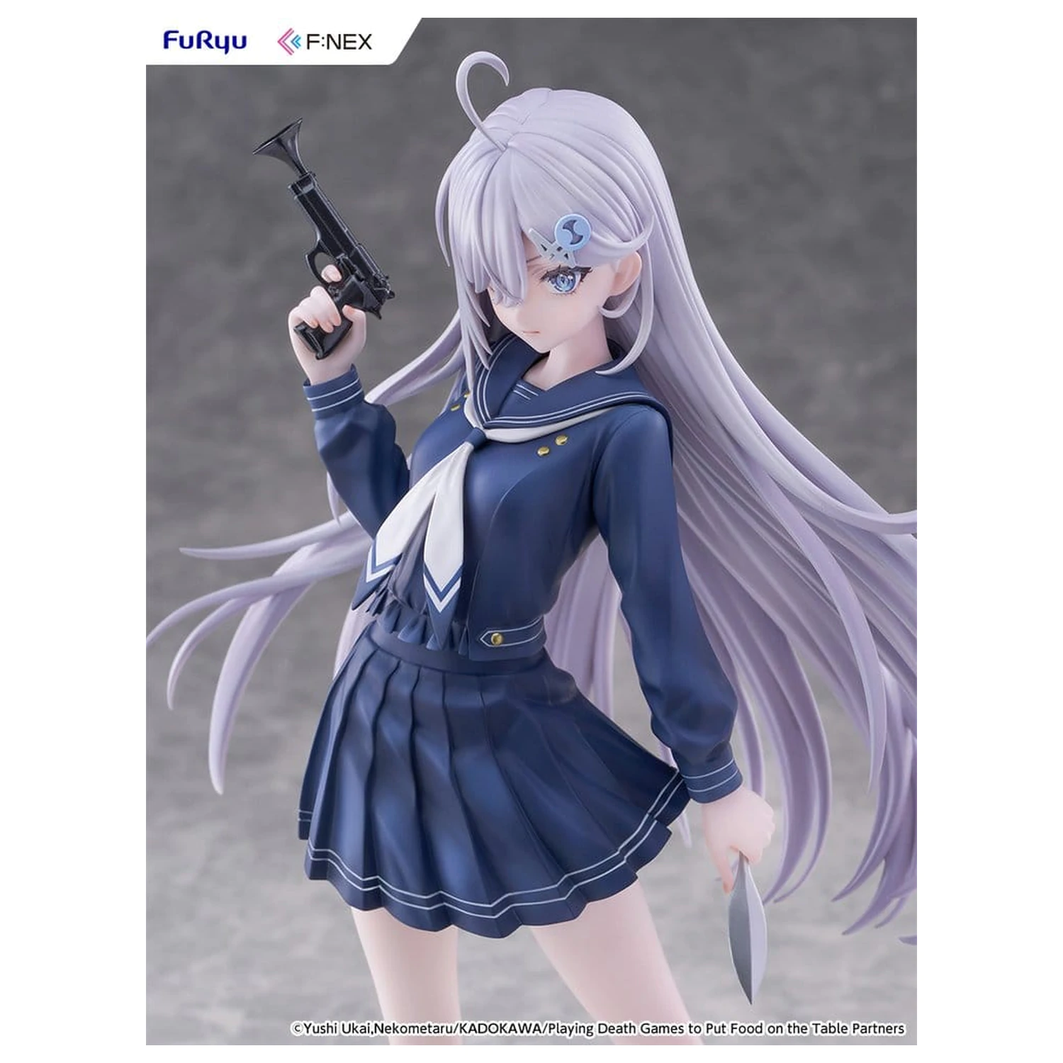Playing Death Games to Put Food on the Table 1/7 Yuki School Uniform Ver. PVC figura 24 cm termékfotó