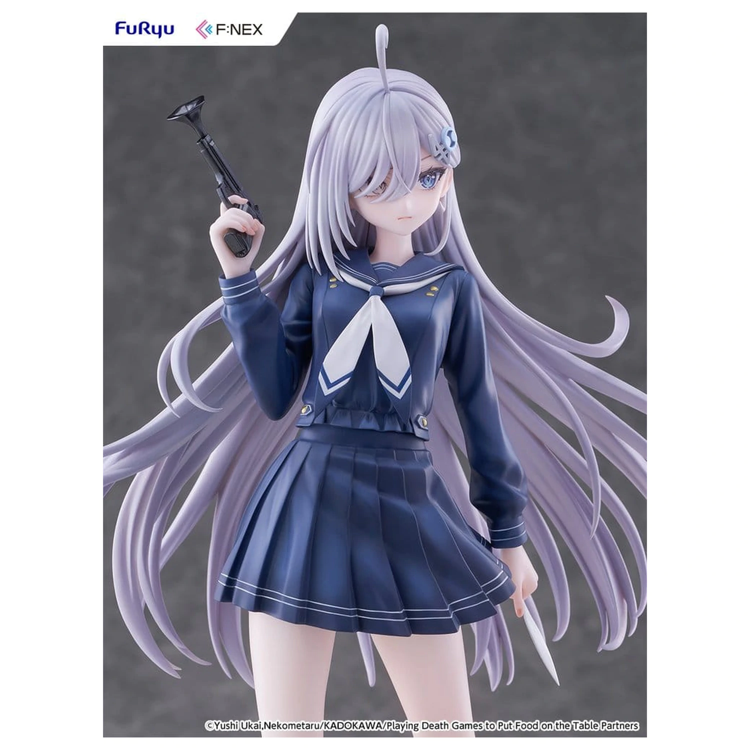Playing Death Games to Put Food on the Table 1/7 Yuki School Uniform Ver. PVC figura 24 cm termékfotó