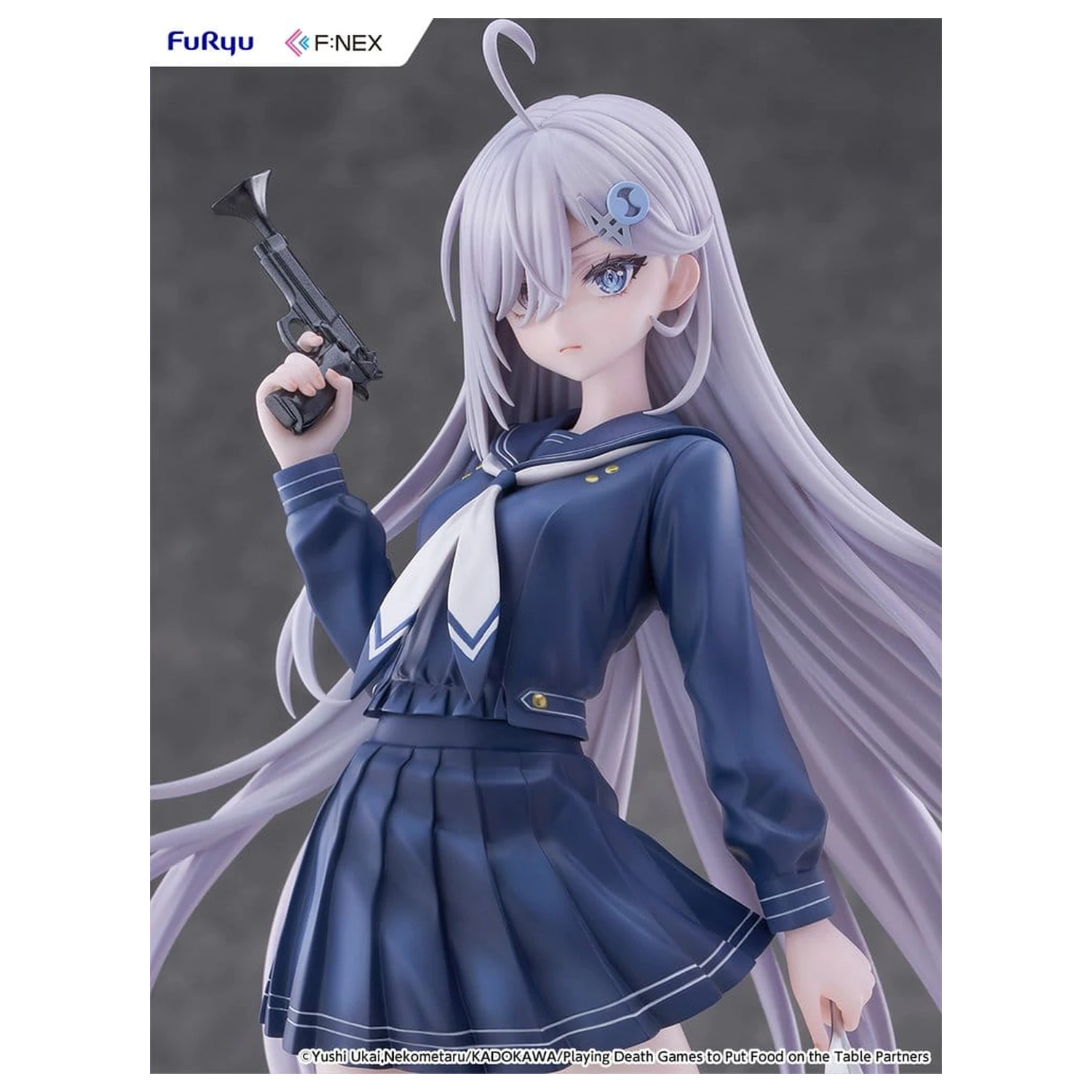 Playing Death Games to Put Food on the Table 1/7 Yuki School Uniform Ver. PVC figura 24 cm termékfotó