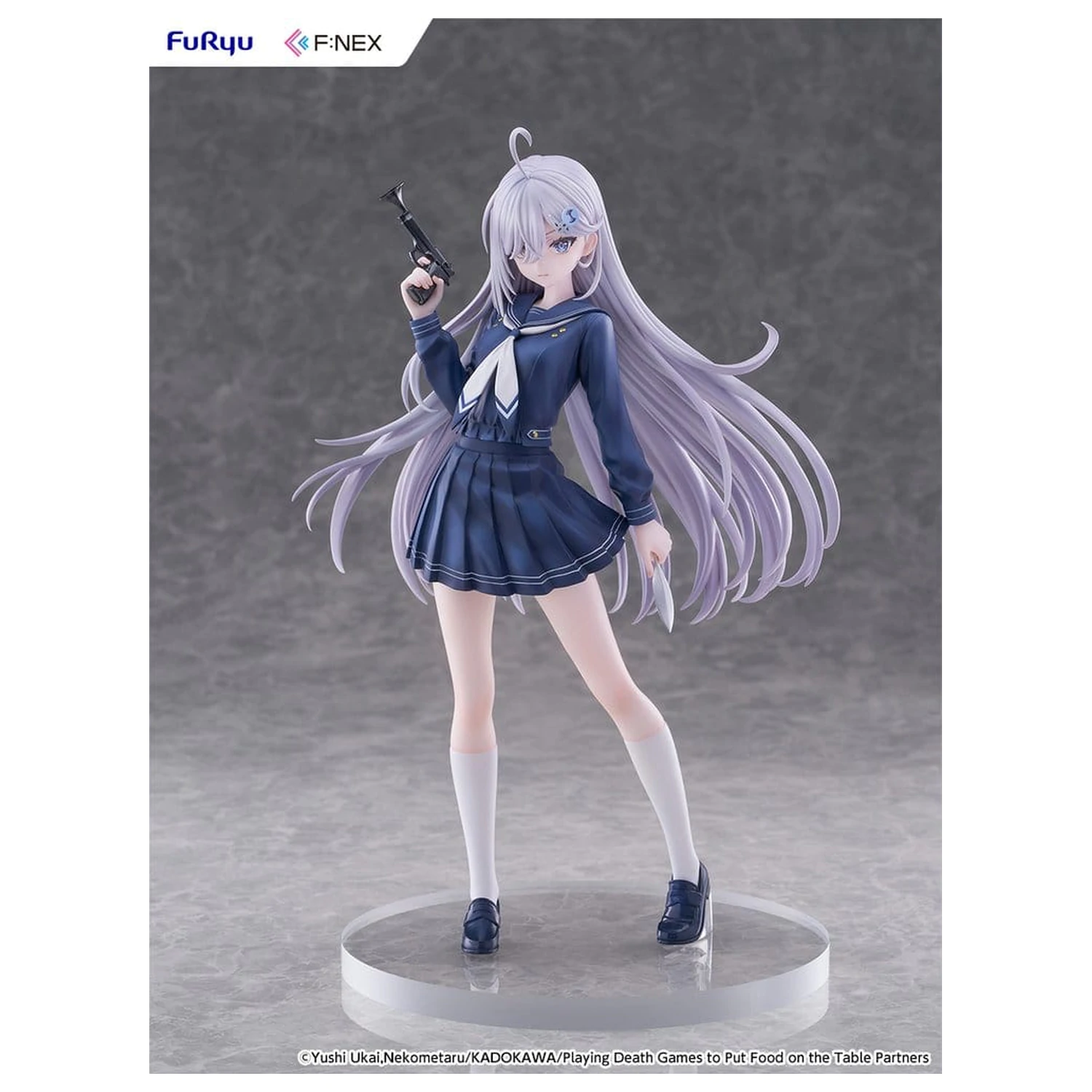 Playing Death Games to Put Food on the Table 1/7 Yuki School Uniform Ver. PVC figura 24 cm termékfotó