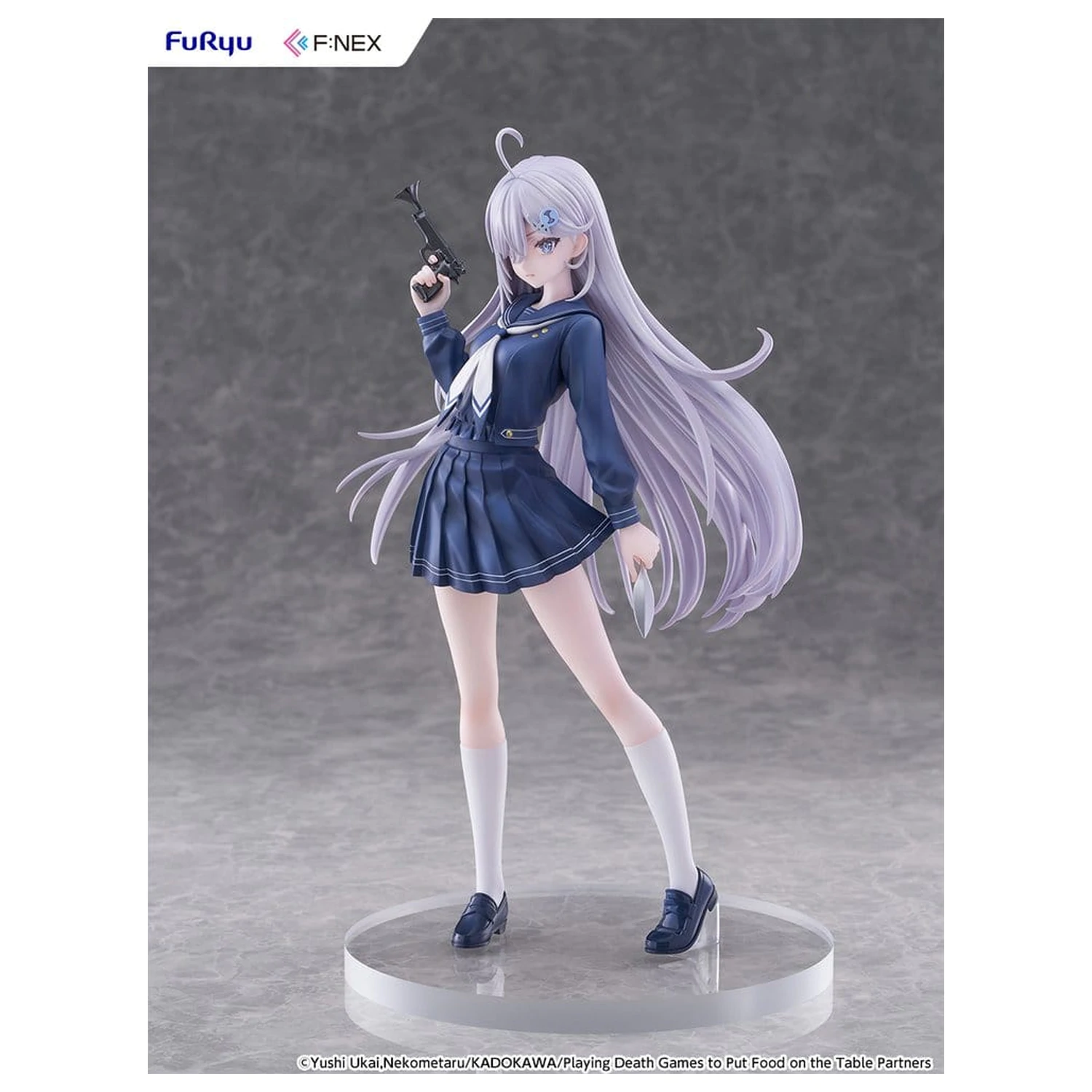 Playing Death Games to Put Food on the Table 1/7 Yuki School Uniform Ver. PVC figura 24 cm termékfotó