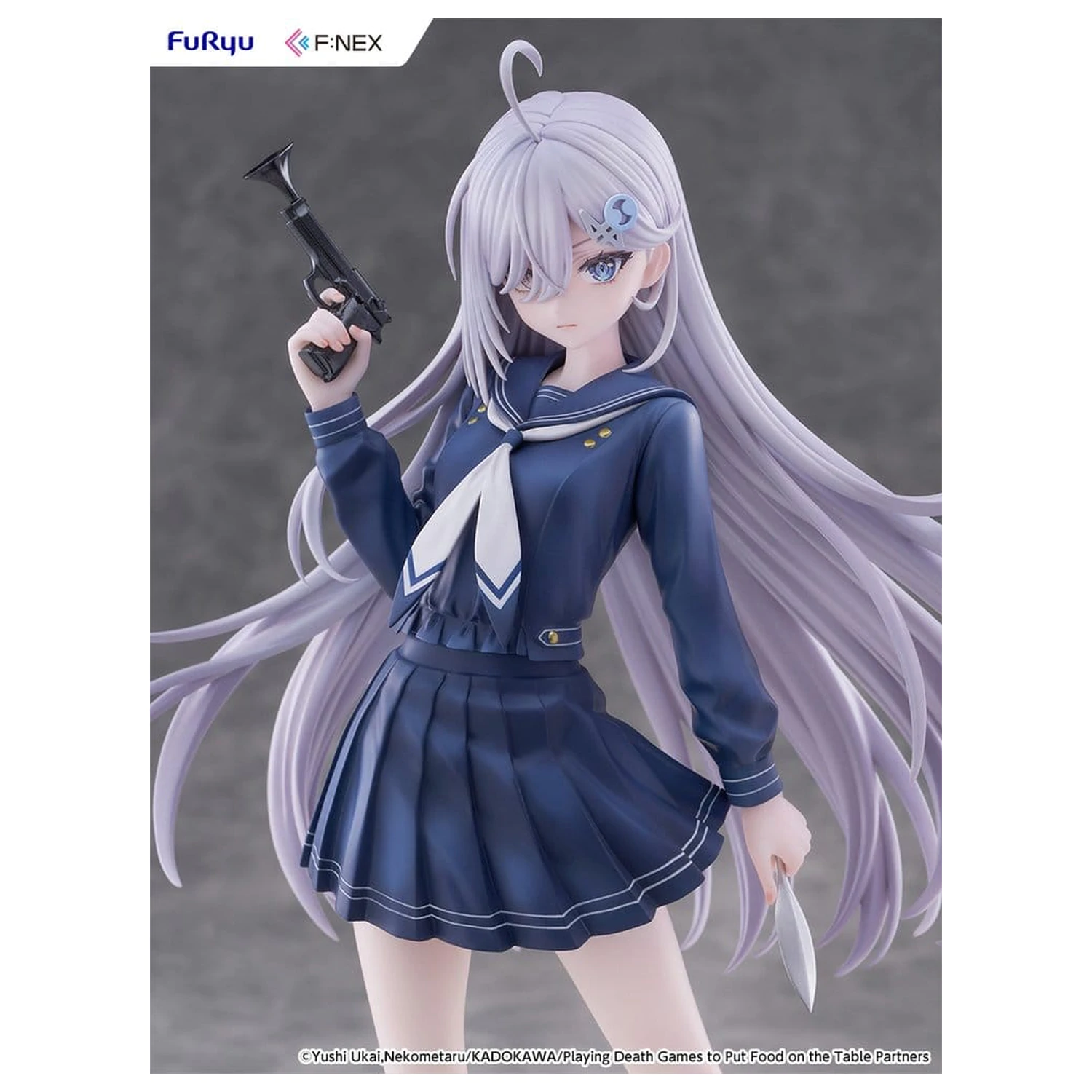 Playing Death Games to Put Food on the Table 1/7 Yuki School Uniform Ver. PVC figura 24 cm termékfotó