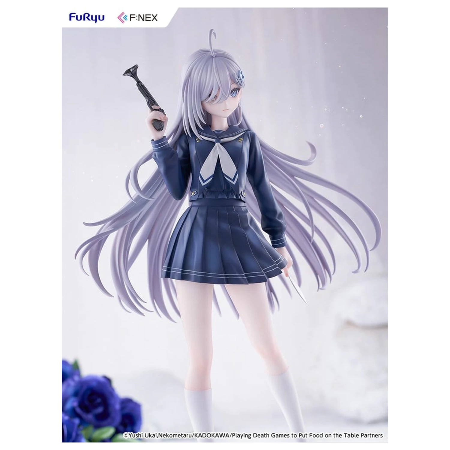 Playing Death Games to Put Food on the Table 1/7 Yuki School Uniform Ver. PVC figura 24 cm termékfotó